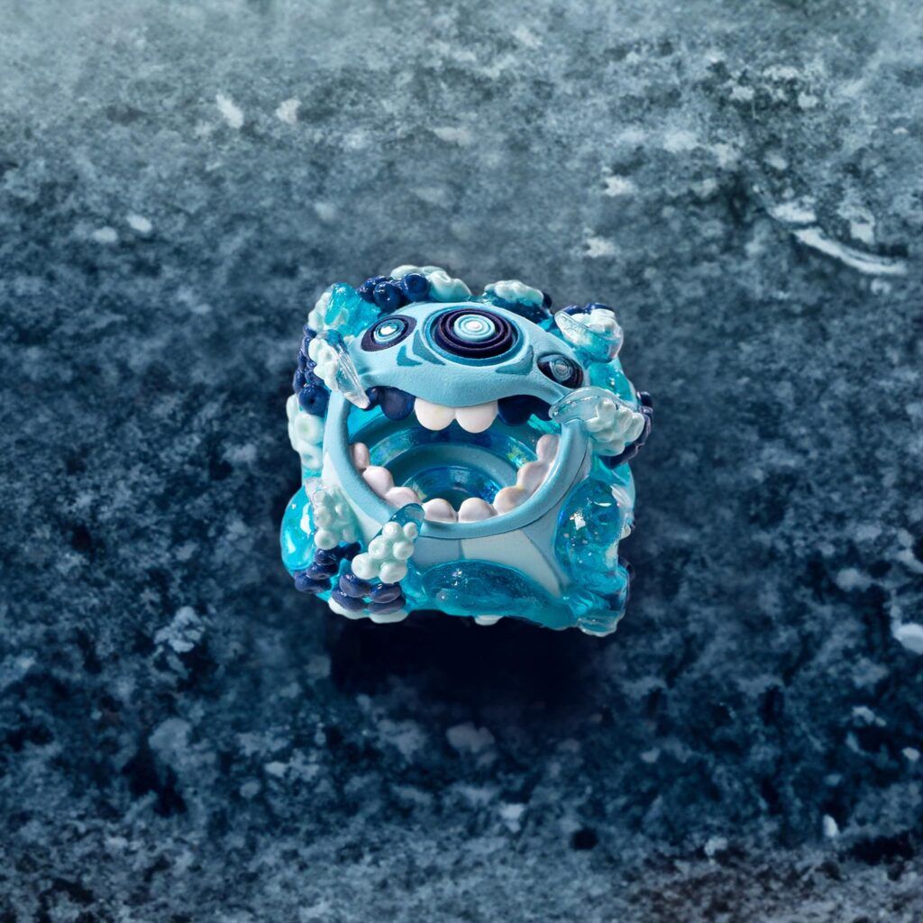 jelly key raffle custom keycaps arctic mist 011