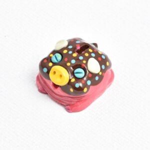 Jelly key - Piggy bank artisan resin custom keycaps - 019