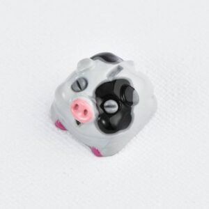 Jelly key - Piggy bank artisan resin custom keycaps - 024