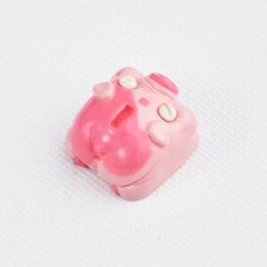 Jelly key - Piggy bank artisan resin custom keycaps - 035