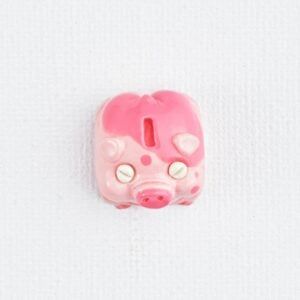 Jelly key - Piggy bank artisan resin custom keycaps - 036